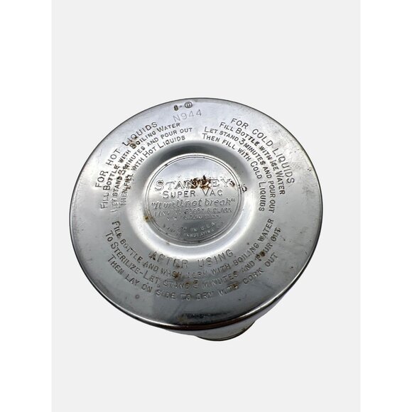 Vintage Stanley Universal Unbreakable Thermos Bottle Cork Stopper & Lid N944 - Picture 3 of 7